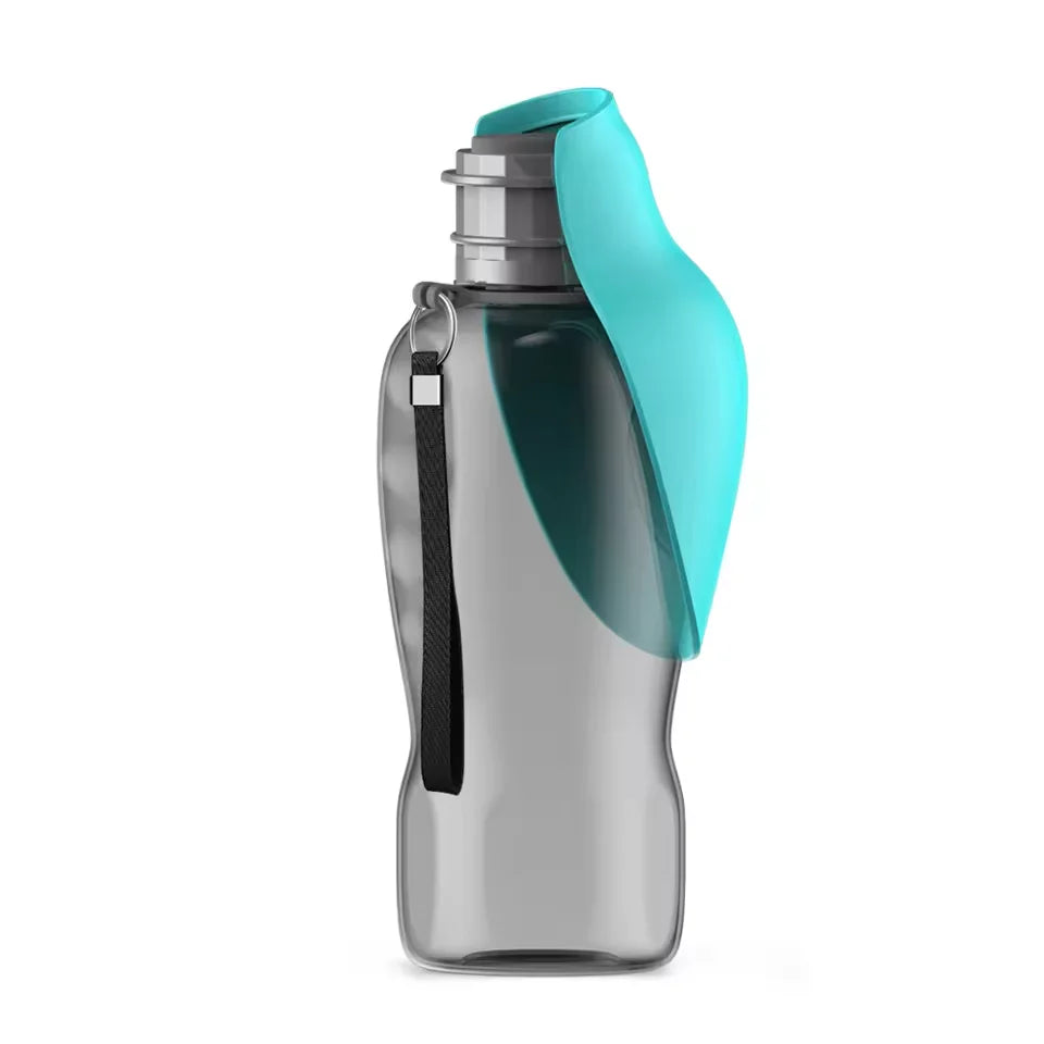 800ml Portable Dog Water Bottle – Foldable Leak-Proof Travel Bowl