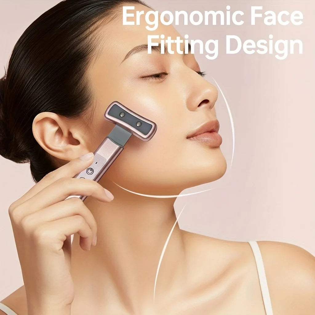 6-in-1 LED Eye & Facial Massager | Vibration + Multi-Color Modes