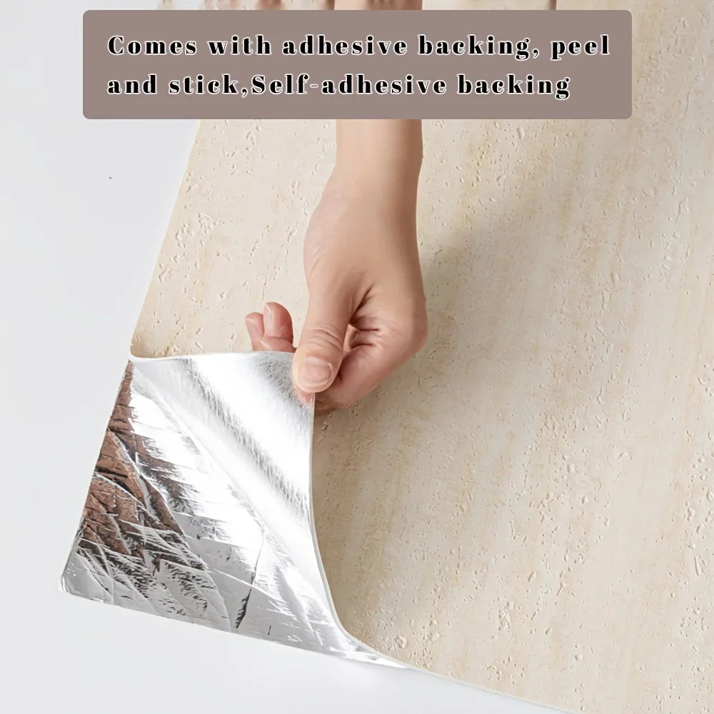 3D Self-Adhesive Wood Grain Foam Wallpaper Roll 40cm×3m