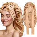 Extra Large Satin Bonnet for Natural & Curly Hair | Sleep Cap
