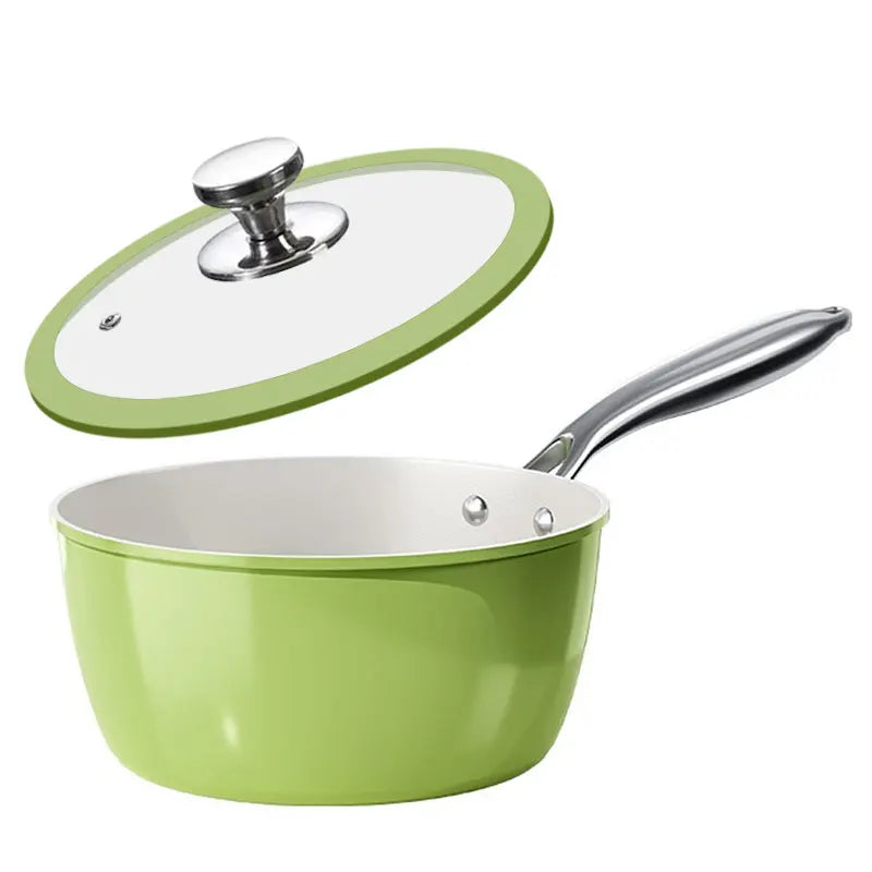 PGY Ceramic Nonstick Saucepan with Lid | 16/18/20cm All Cooktops