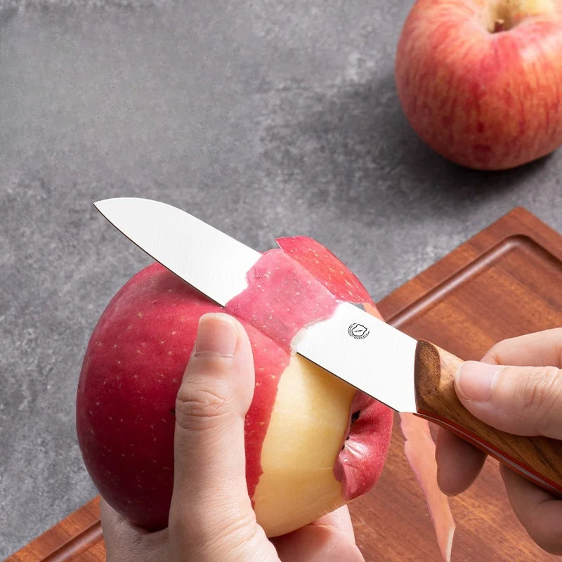 40Cr13 Stainless Steel Paring Knife – Rosewood Handle Fruit Knife