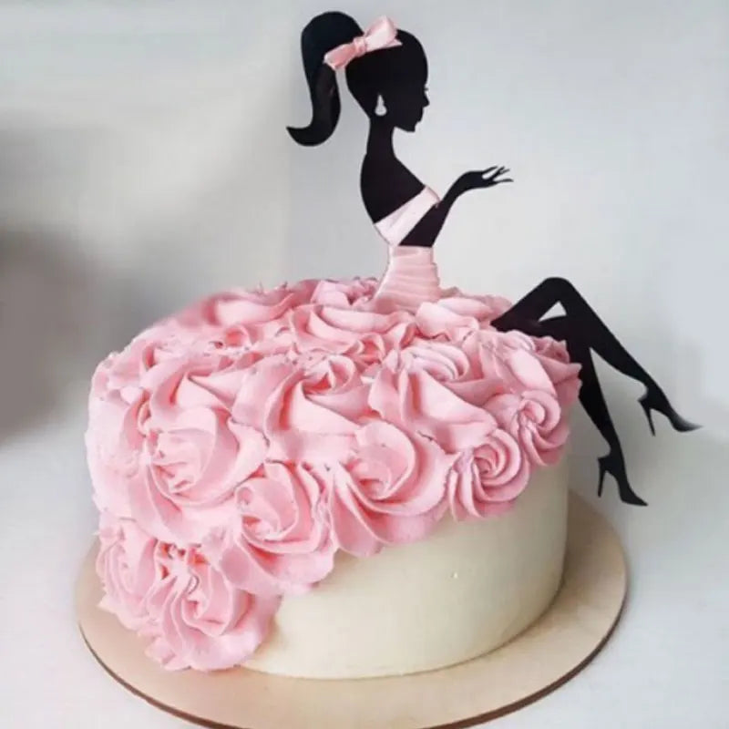 High Heels Lady Acrylic Cake Topper | Elegant Party Decor