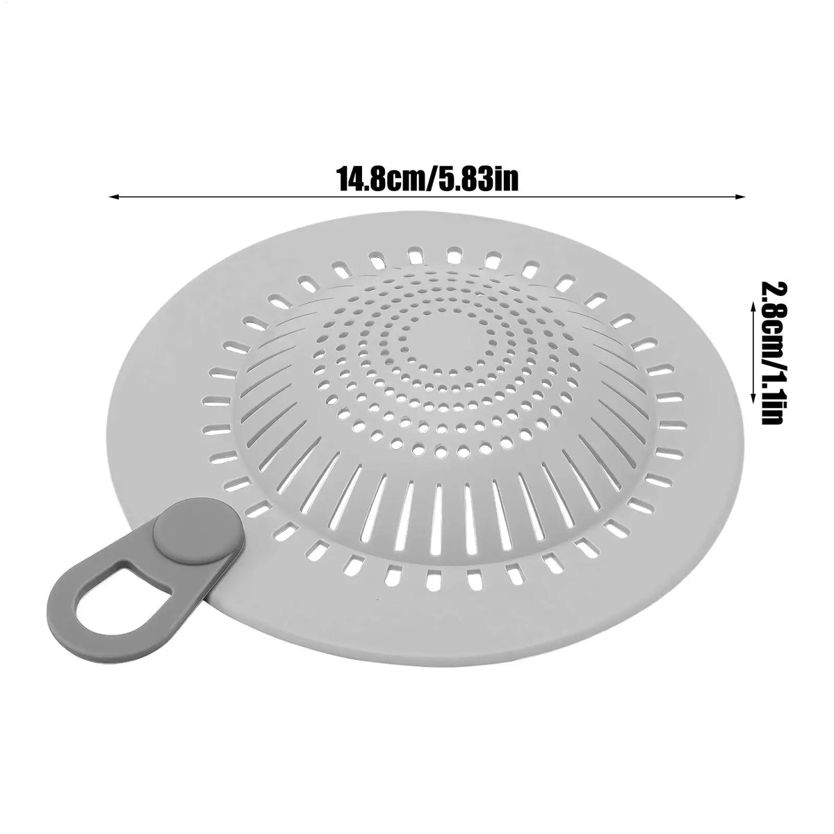 Silicone Drain Hair Catcher – Shower & Kitchen Strainer