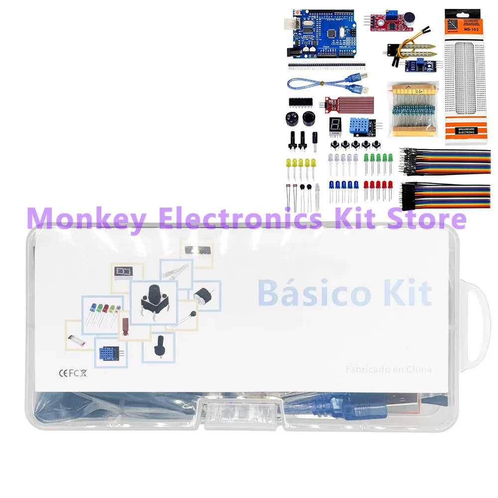 Arduino R3 Starter Kit – 830 Breadboard, LEDs & Resistors