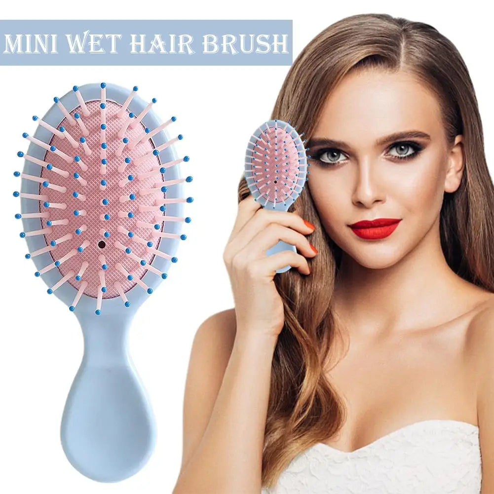 Mini Travel Detangling Hair Brush – Wet & Dry All Hair Types