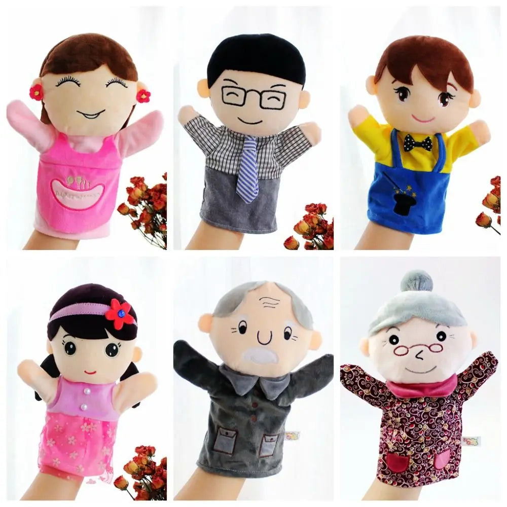 Plush Family Hand Puppets 25cm – Storytelling Finger Puppet