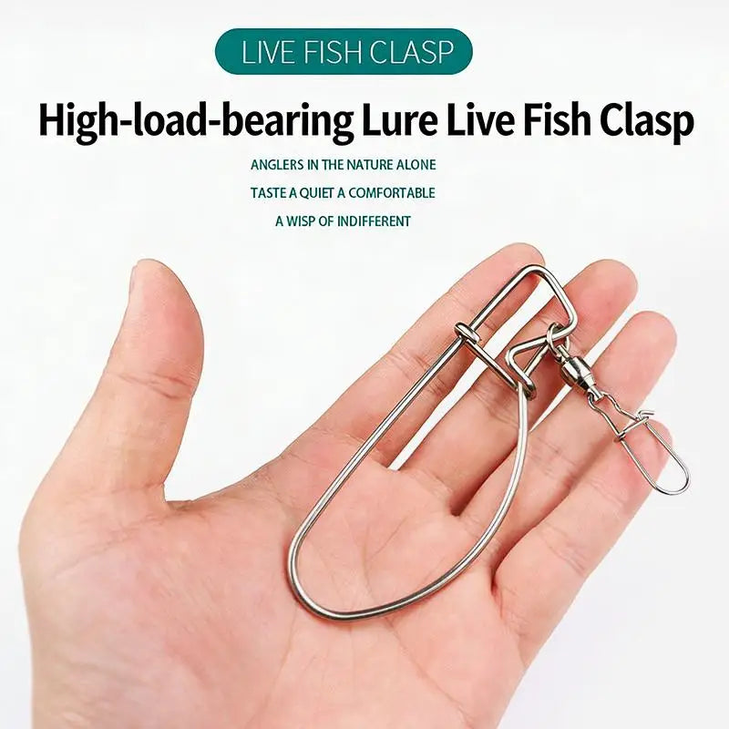 Stainless Steel Live Fish Stringer Lock Buckle | Fishing Tackle