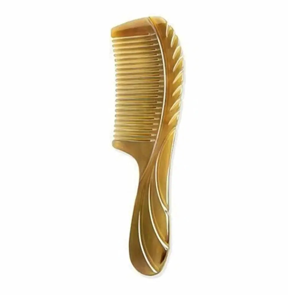 Natural Ox Horn Hair Comb – Anti-Static Fine Tooth & Scalp Massage