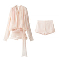 Shiny Ruffle Leaf Mini Dress | Women's Loose Summer Party Dress