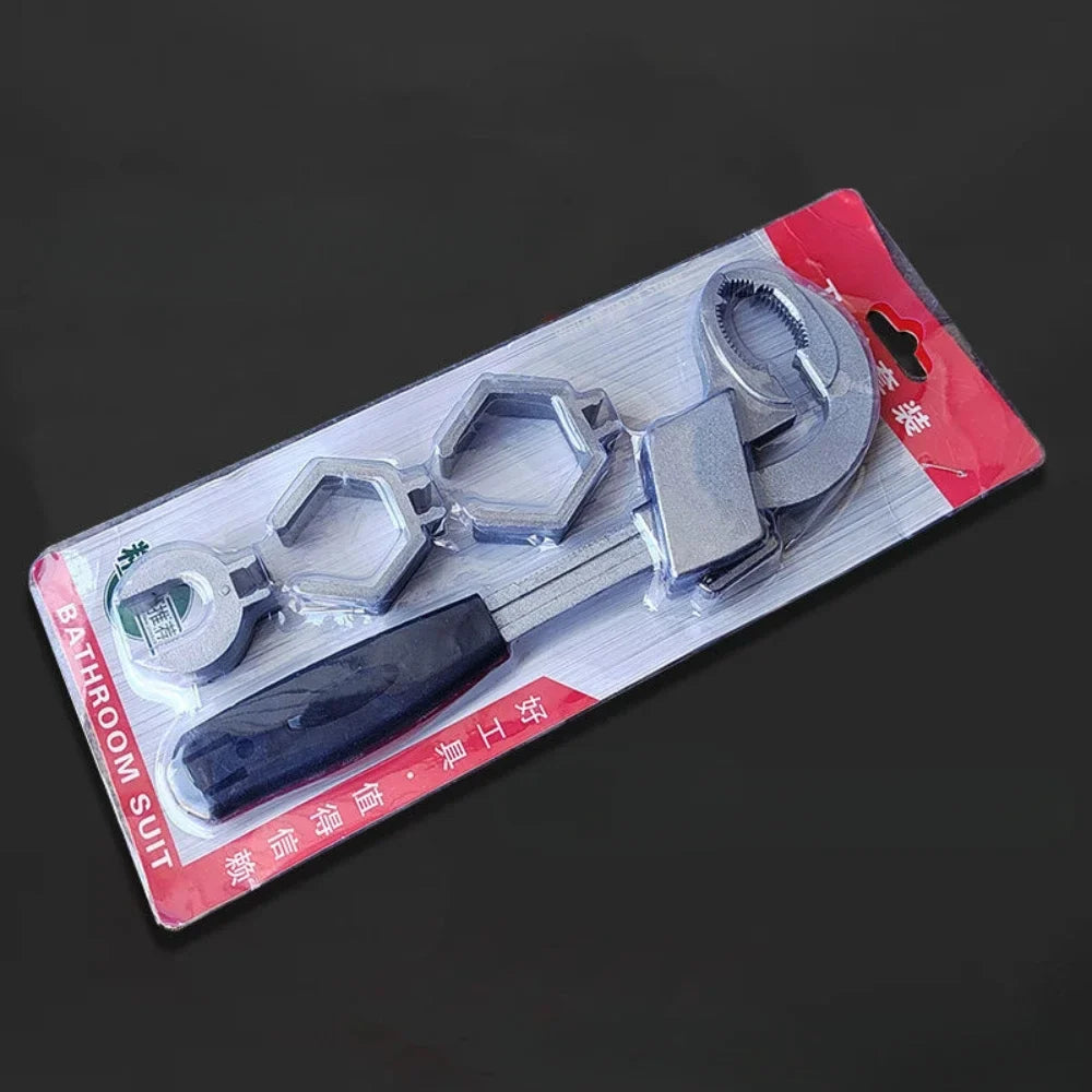 Adjustable Aluminum Alloy Bathroom Wrench | 270mm Pipe Tool