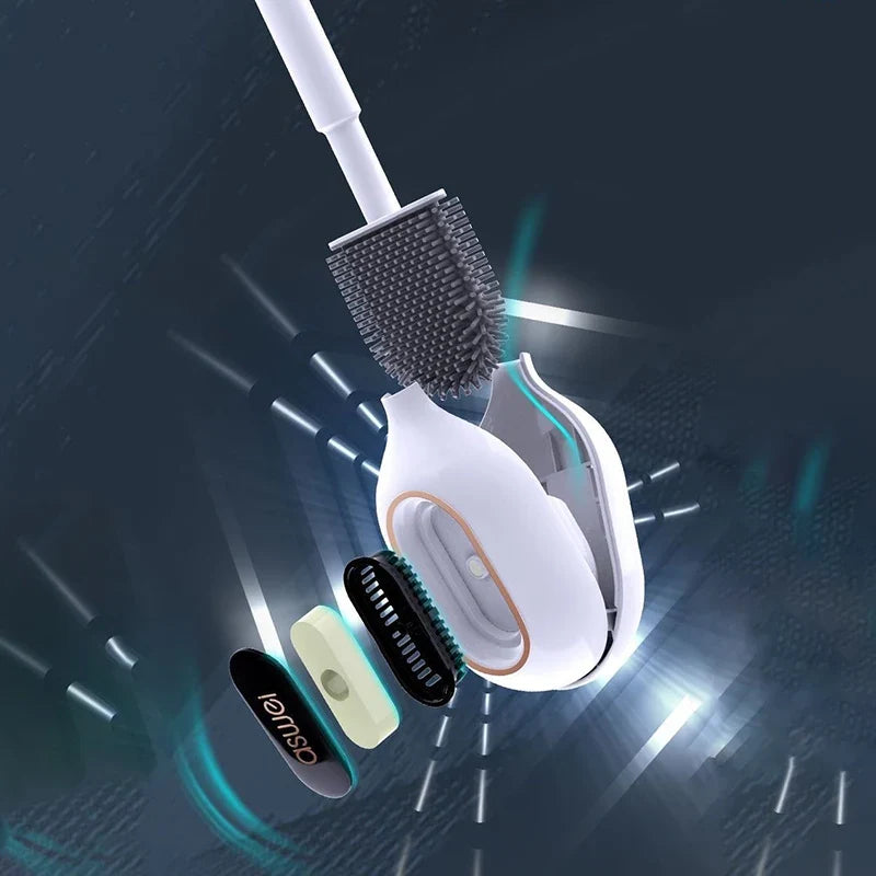 Aromatherapy Toilet Brush Wall Mounted | TPR Silicone Holder
