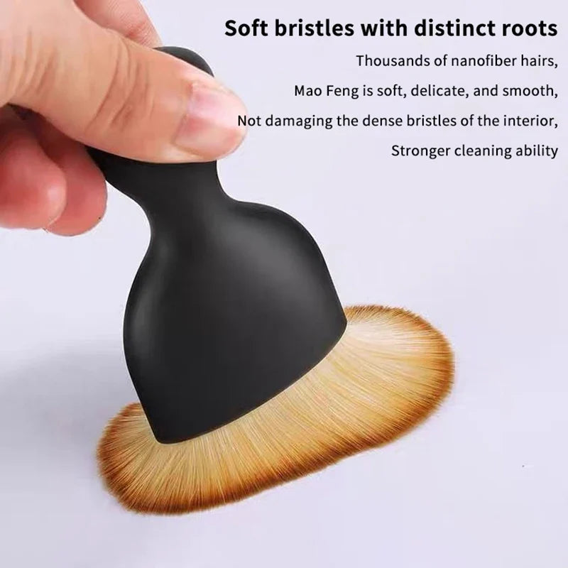 Car Interior Cleaning Brush – Curved Soft Vent Dust Sweeper