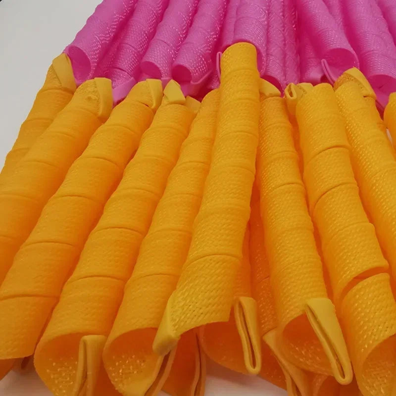 No-Heat Snail Shape Hair Rollers for DIY Spiral Curls | 30–65cm