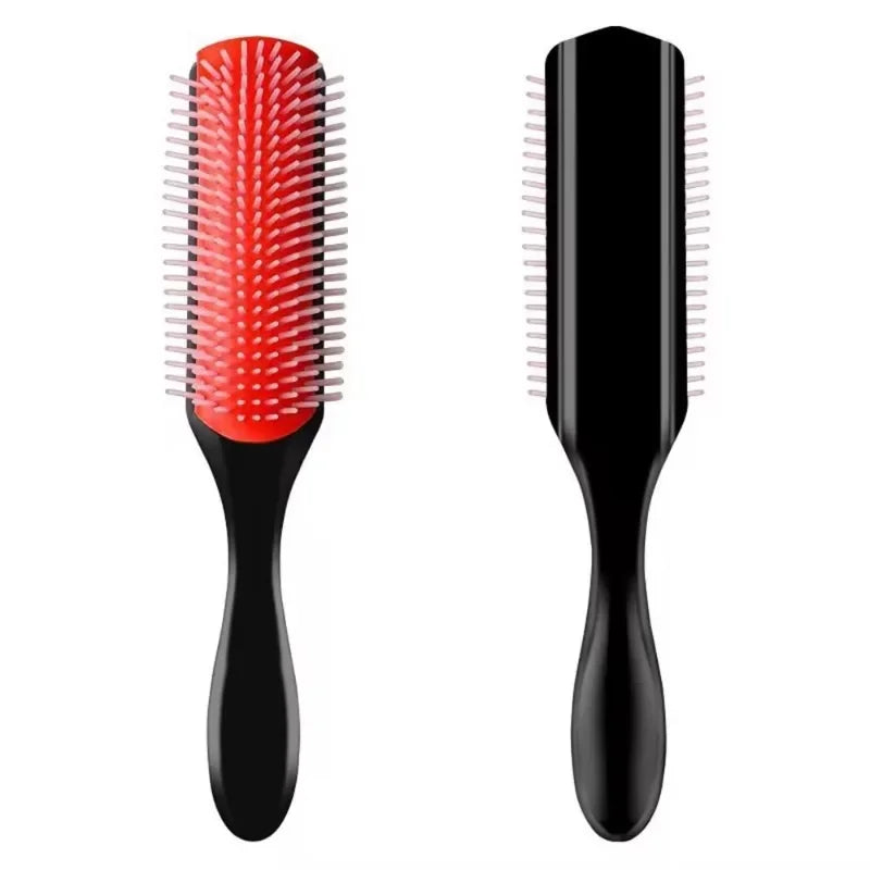 9-Row Detangling Hairbrush | Scalp Massager Styling Brush