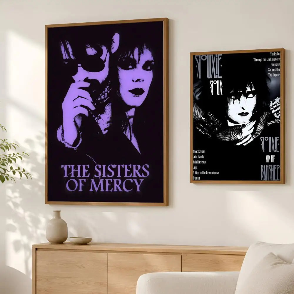 Sisters of Mercy Poster – Self-Stick HD Waterproof Wall Art