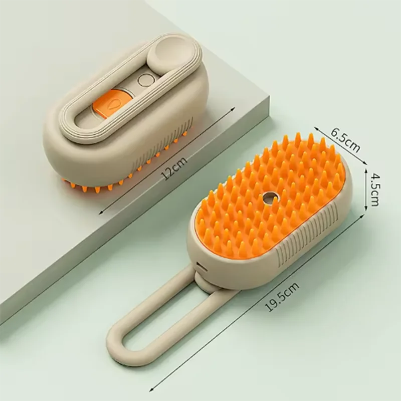 Pet Spray Massage Brush – Folding Grooming Comb for Cats & Dogs