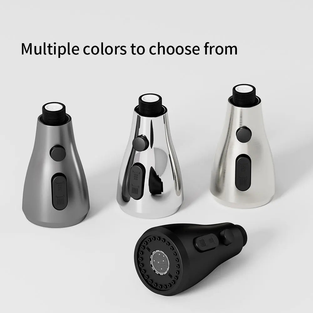 3-Mode Pull Out Kitchen Faucet Sprayer Nozzle – Water Saving