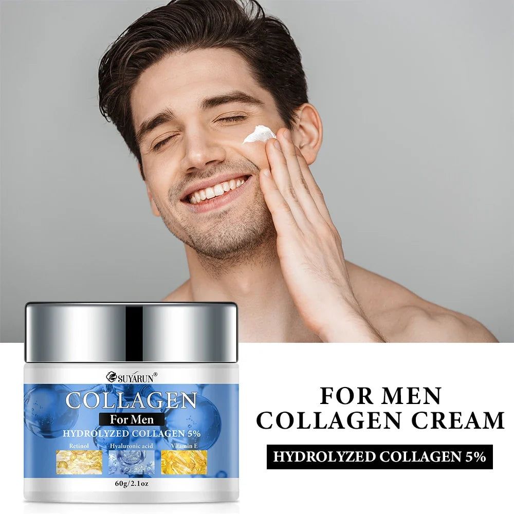 SUYARUN Collagen Men's Face Cream – Daily Hydrating Moisturizer