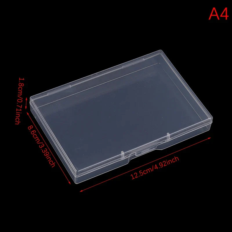 Clear Rectangular Plastic Storage Box – Dustproof Organizer