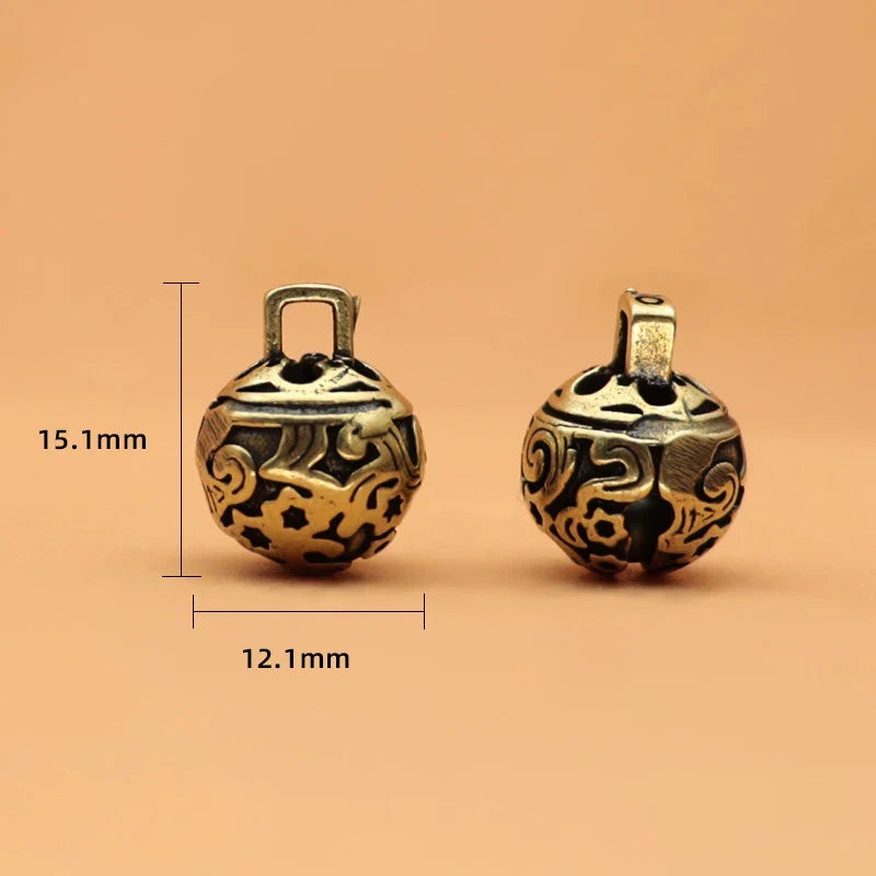Retro Brass Bell Keychain – Car Pendant & Charm Gift