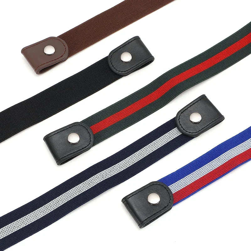 Buckle-Free Elastic Stretch Belt – Invisible Waistband Unisex