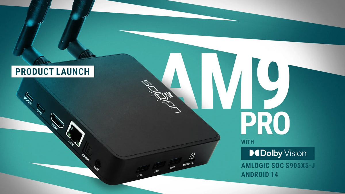 Ugoos AM9 Smart TV Box Android 14 Amlogic S905x5-J LPDDR5 4GB 64GB