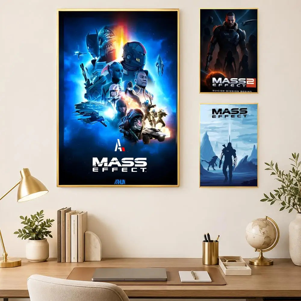 Mass Effect HD PVC Wall Poster – Self-Stick & Waterproof Decor