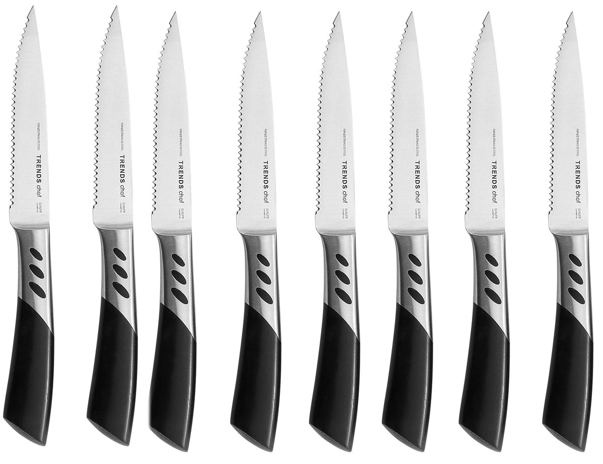 6-Piece Serrated Steak Knife Set – German Stainless Steel