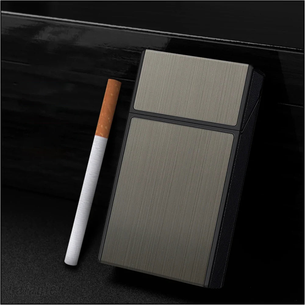 Ultra Thin Metal Cigarette Case – 20 x 100mm Flip Cover