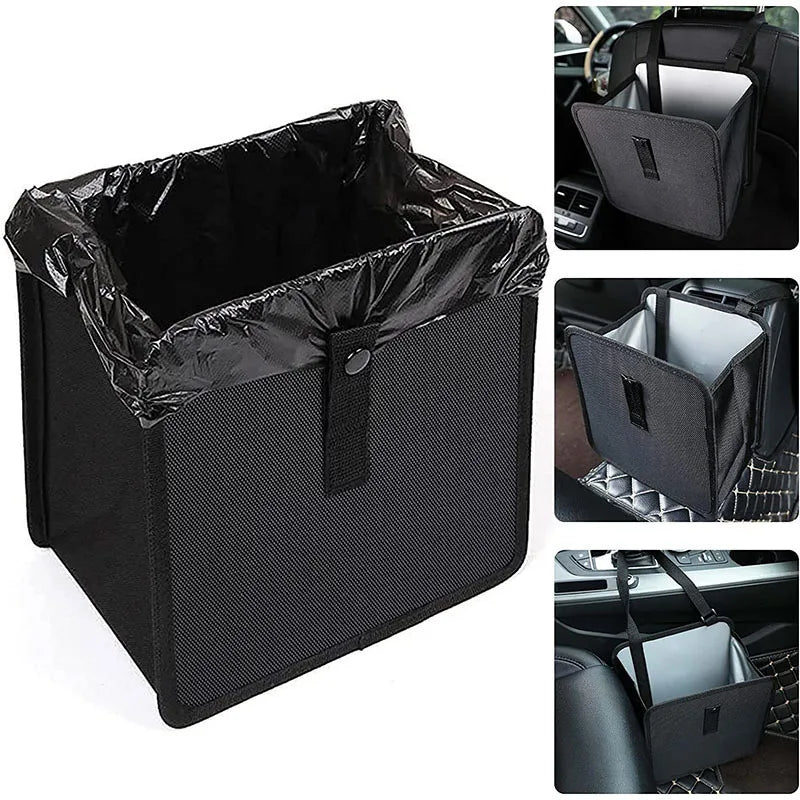 Car Hanging Trash Can – Folding Oxford Cloth Storage Bag