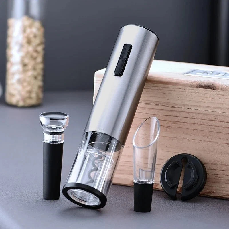 Electric Wine Opener – Rechargeable Automatic Corkscrew & Foil Cutter