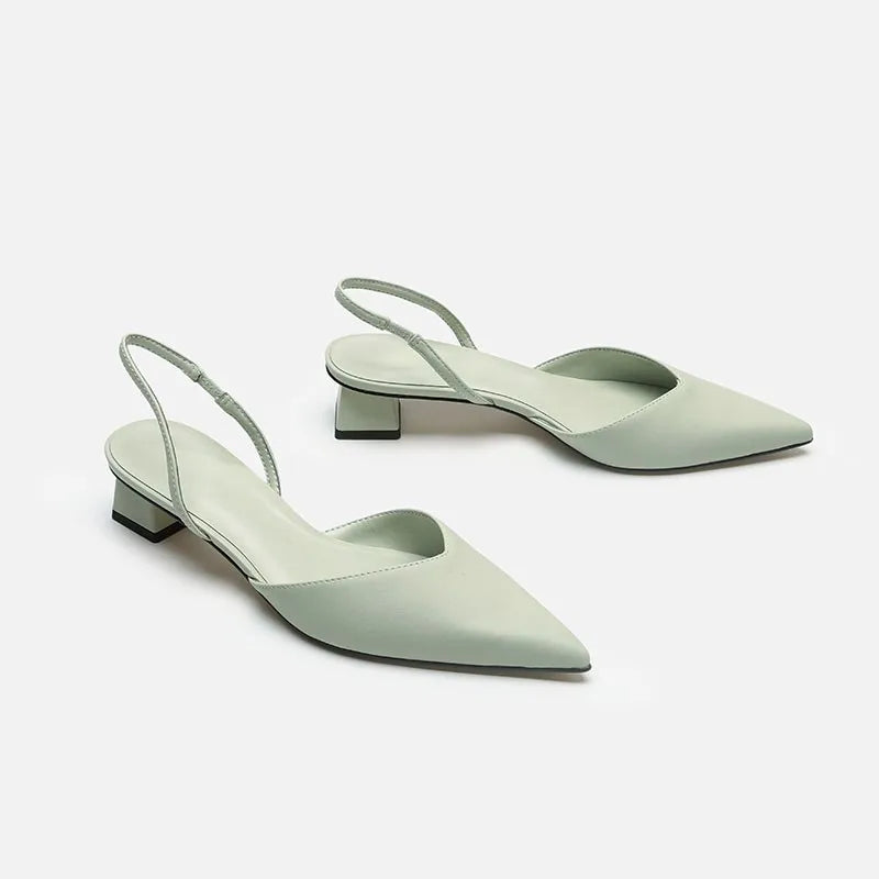 Women's Pointed Toe Ankle Strap Heeled Sandals | Minimalist