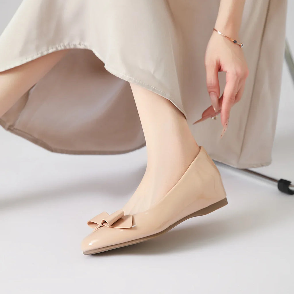 Vintage Invisible Wedge Heel Mary Jane Shoes | Women's Slip-On