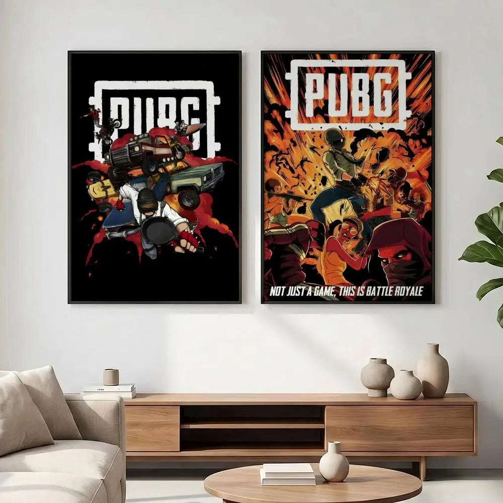 PUBG Battle Royale HD Wall Poster – Waterproof Gaming Decor