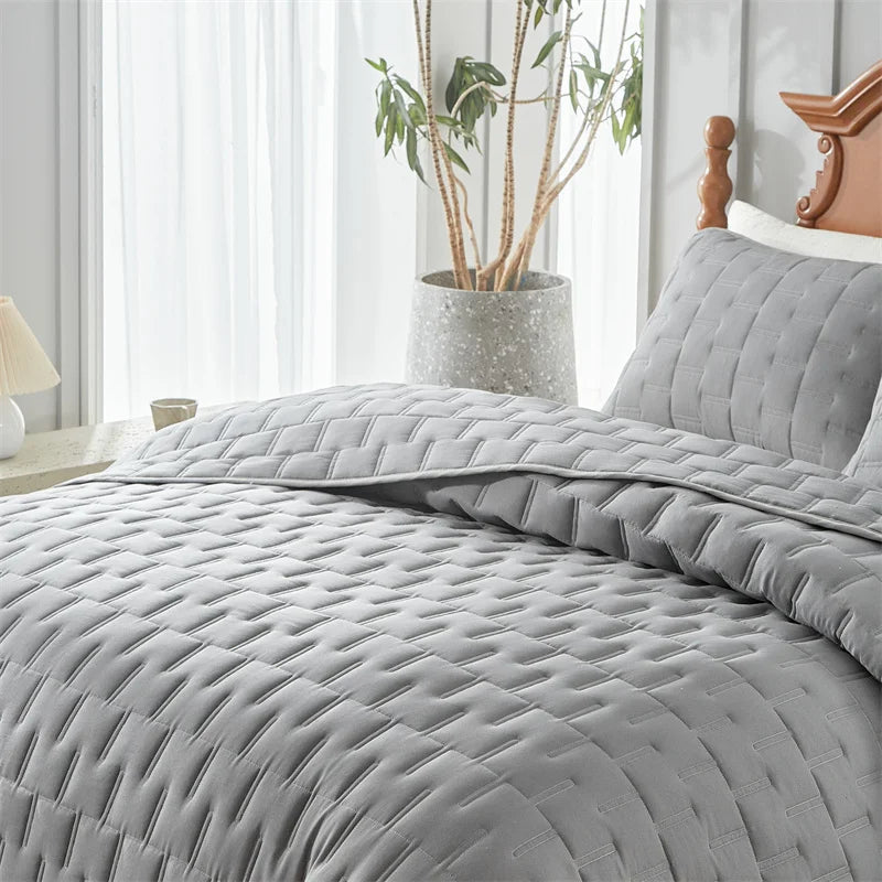 Quilt Bedding Sets Lightweight Soft Bedspread Coverlet Pillow Cases