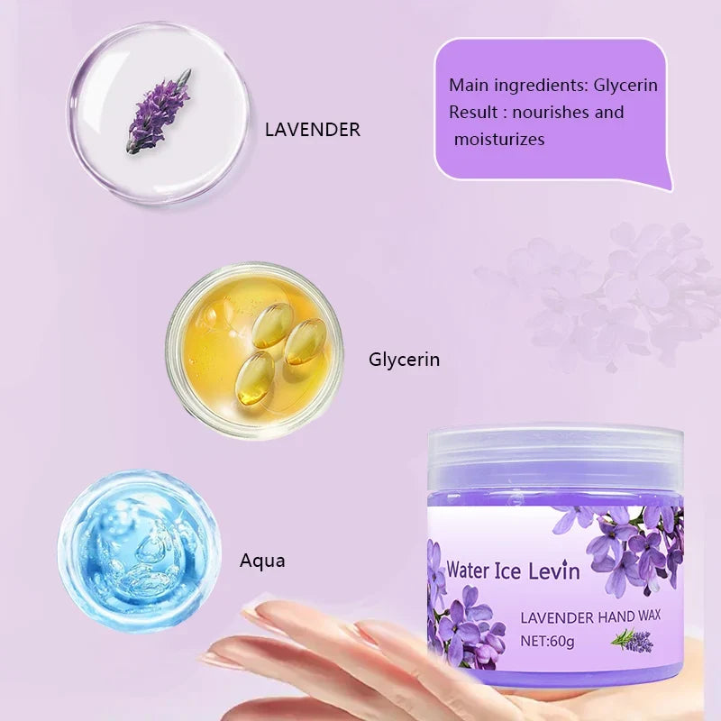 Lavender Hand Wax Mask – Moisturizing & Brightening Skin Treat