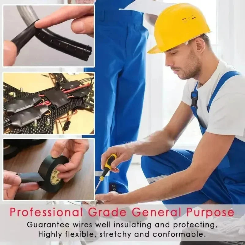 Black Flame Retardant Electrical Insulation Tape | Waterproof
