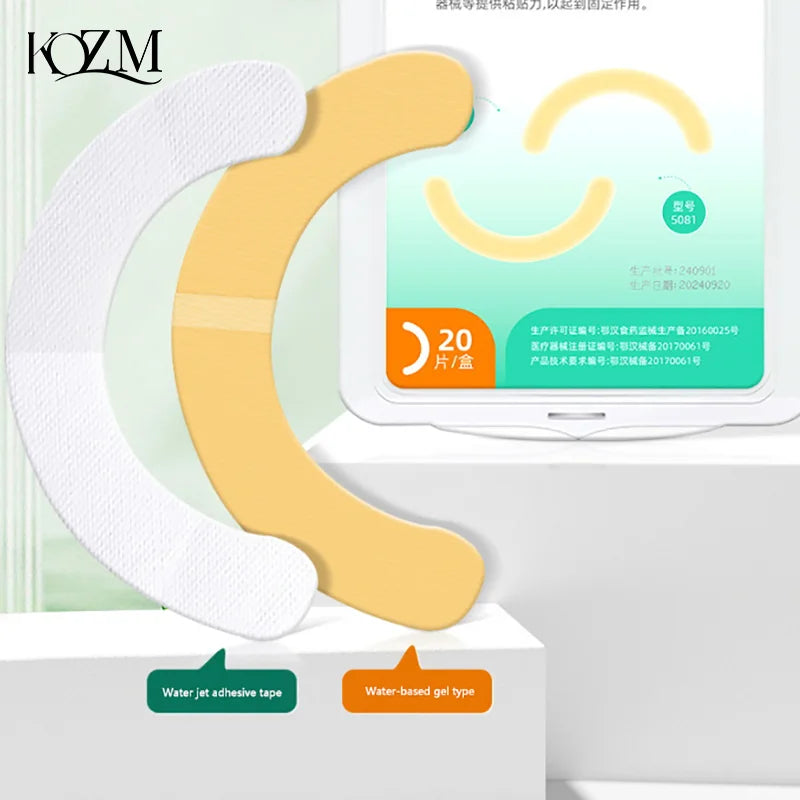 Hydrocolloid Ostomy Barrier Strips 20 Pcs – Waterproof & Elastic