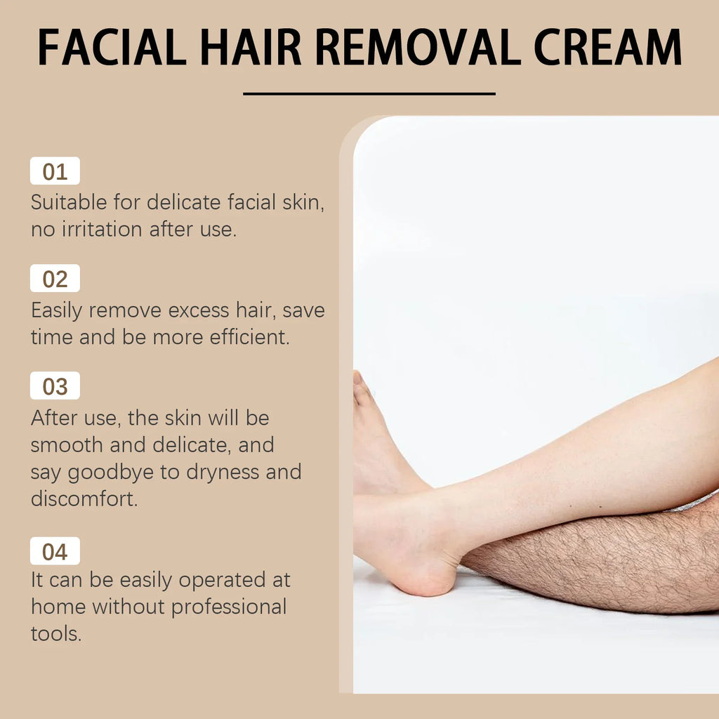 Hoygi Coconut Facial Hair Removal Cream – Painless & Gentle