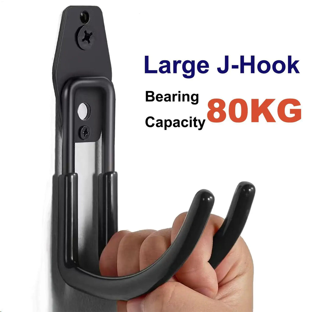 J-Type EV Charger Holder – Wall Mount Cable Organizer