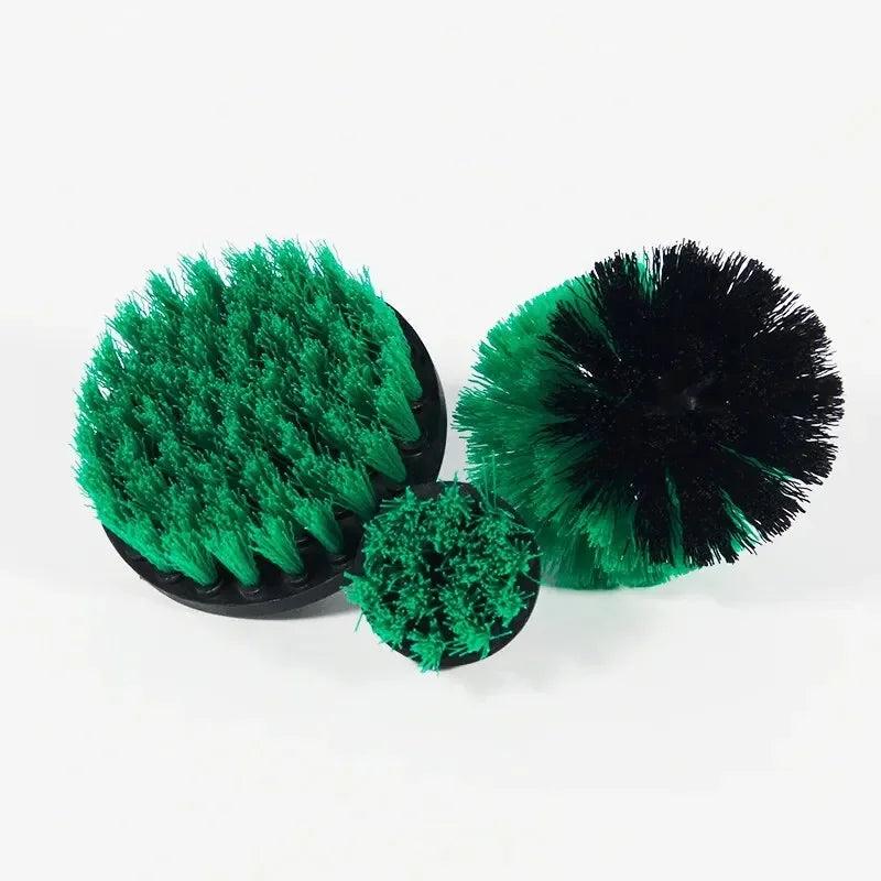 3-Piece Drill Brush Set – Power Scrubber for Tile, Grout & Carpet