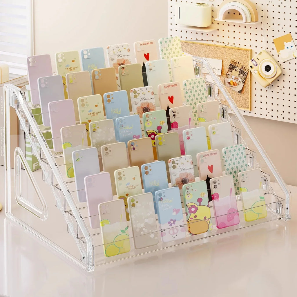 Transparent Storage Box Makeup Organizer Cosmetic Display Case