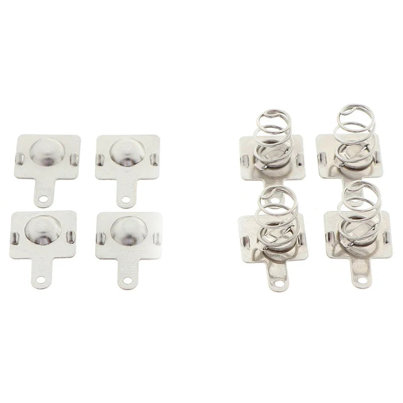 10 Pairs AA AAA Battery Spring Contact Replacement Plates – Metal