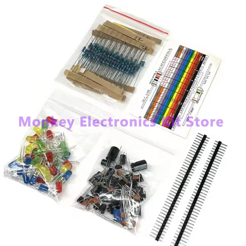 Arduino UNO & Raspberry Pi 830-Hole Electronics Component Kit