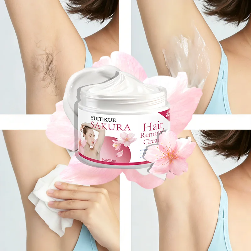 YUITIKUE Sakura Hair Removal Cream | Gentle Plant Formula 60g