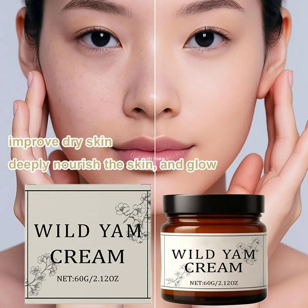 Wild Yam Cream Moisturizing Face Body Lotion Care Even Luminous Skin