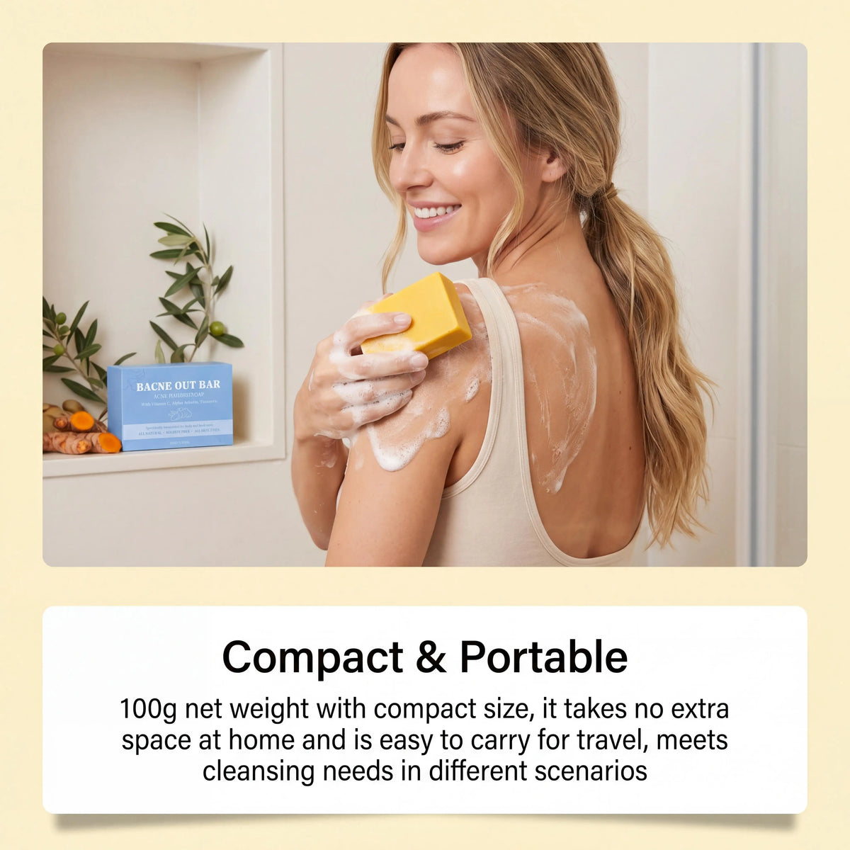 Turmeric Exfoliating Body Soap – Brighten, Cleanse & Hydrate