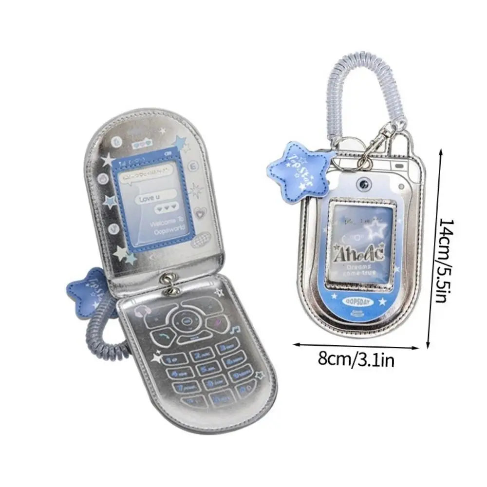 PU Leather Photocard Holder – Cute Phone Decoration Card Case