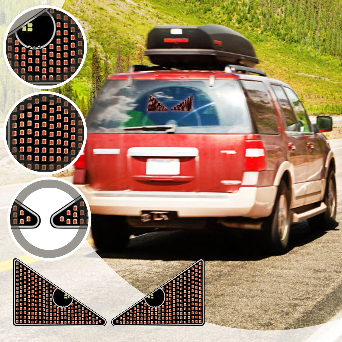 Animated Devil Eye LED Rear Window Car Light – APP Control